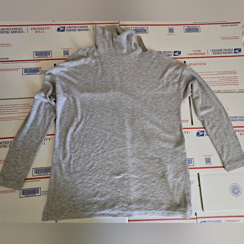 J. Crew Tunic Sweater Vintage Fleece Turtleneck, XL
